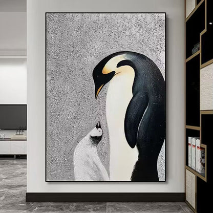 Artistic Penguin Canvas Artwork