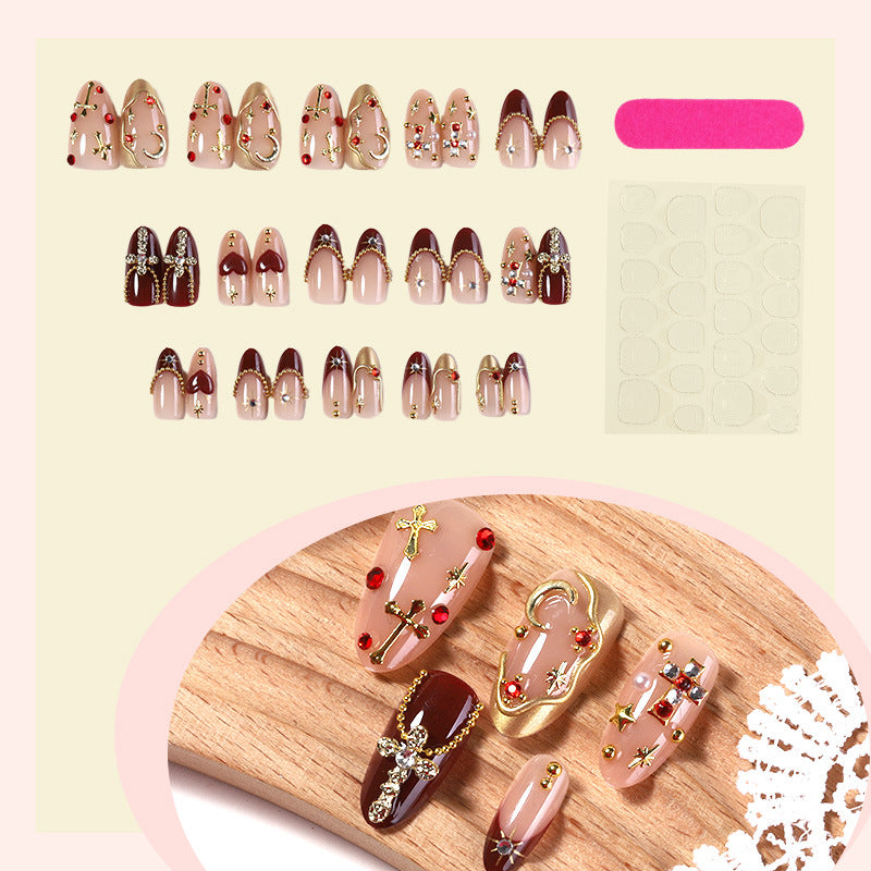 Decorative Nail Art Set with Gemstone and Crystal Accents Acalora