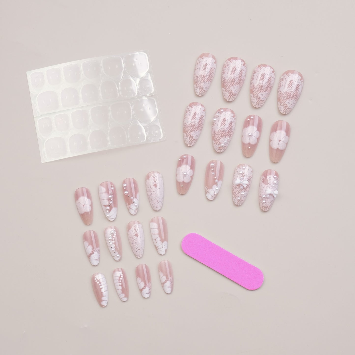 Elegant 3D Decorative Nail Enhancements Acalora