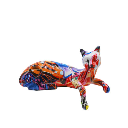 Colorful Cat Sculpture Acalora
