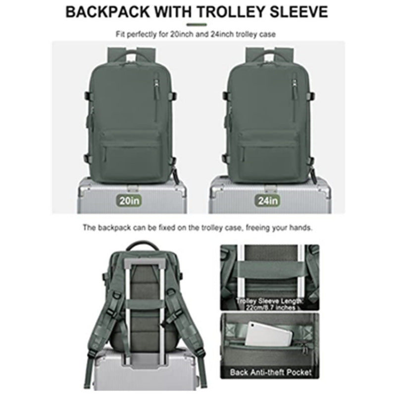 Multi-Compartment Stylish Travel Backpack Acalora