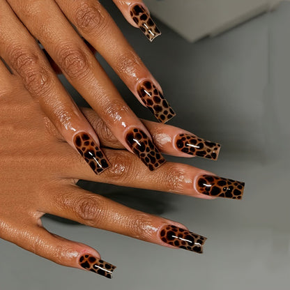 Animal Print Press-On Nails Acalora