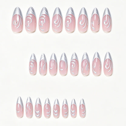 Elaborate Sculpted Press-On Nail Art Acalora