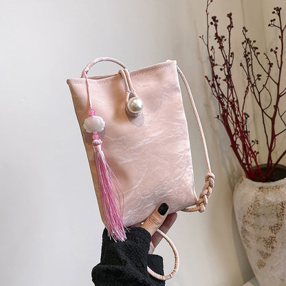 Elegant Textured Mini Crossbody Bag Acalora