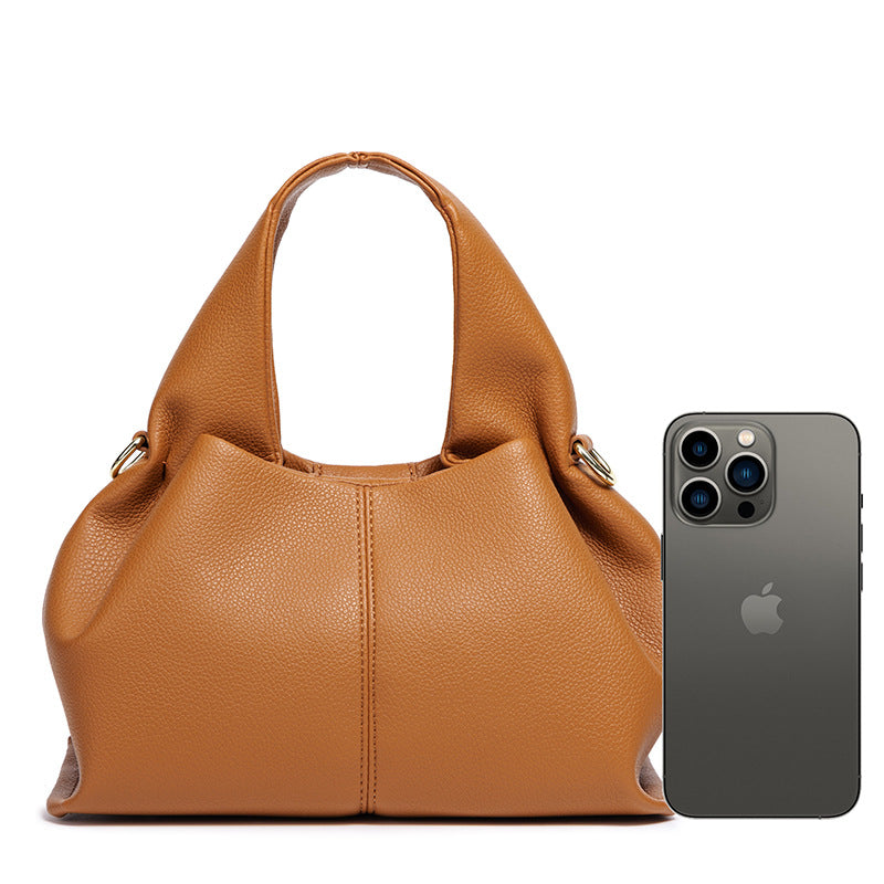 Chic Structured Leather Handbag Acalora