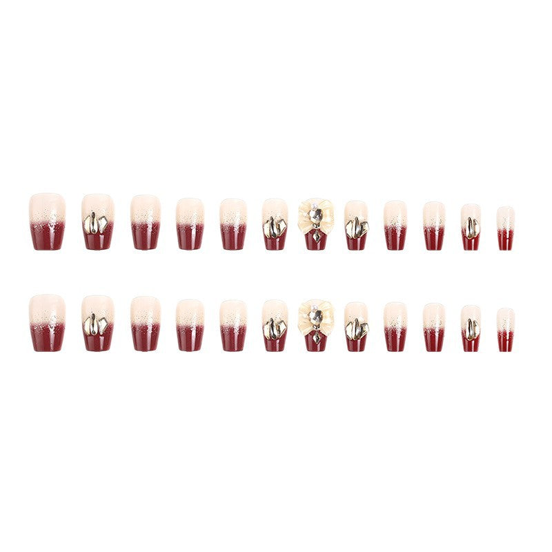 Artificial nails with glamorous floral decorations Acalora