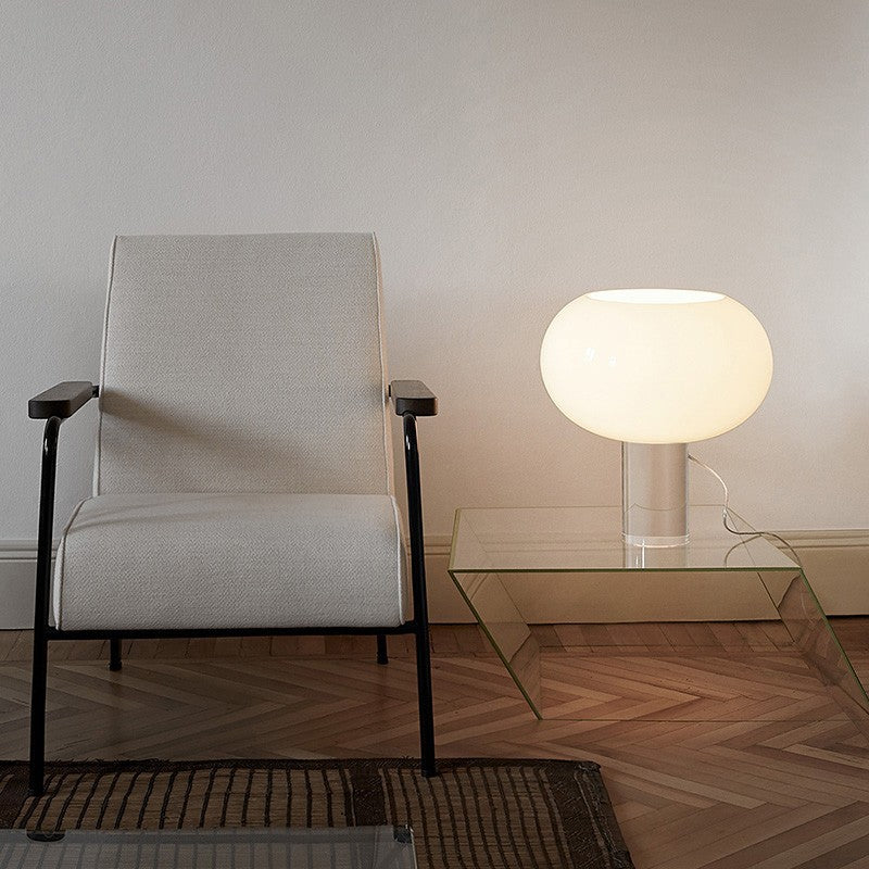 Sleek Modern Glass Table Lamp