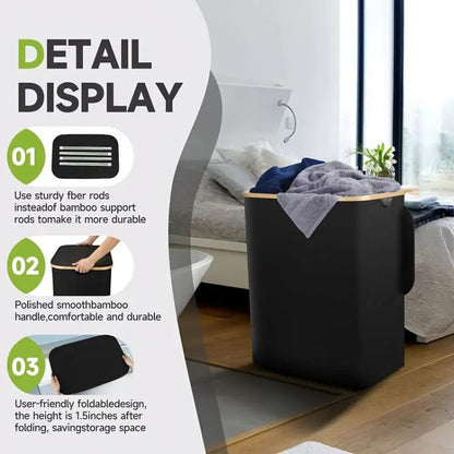 Laundry separation system with three compartments and removable inner pockets Acalora