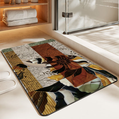 Artistic Horse-Themed Bath Mat Acalora