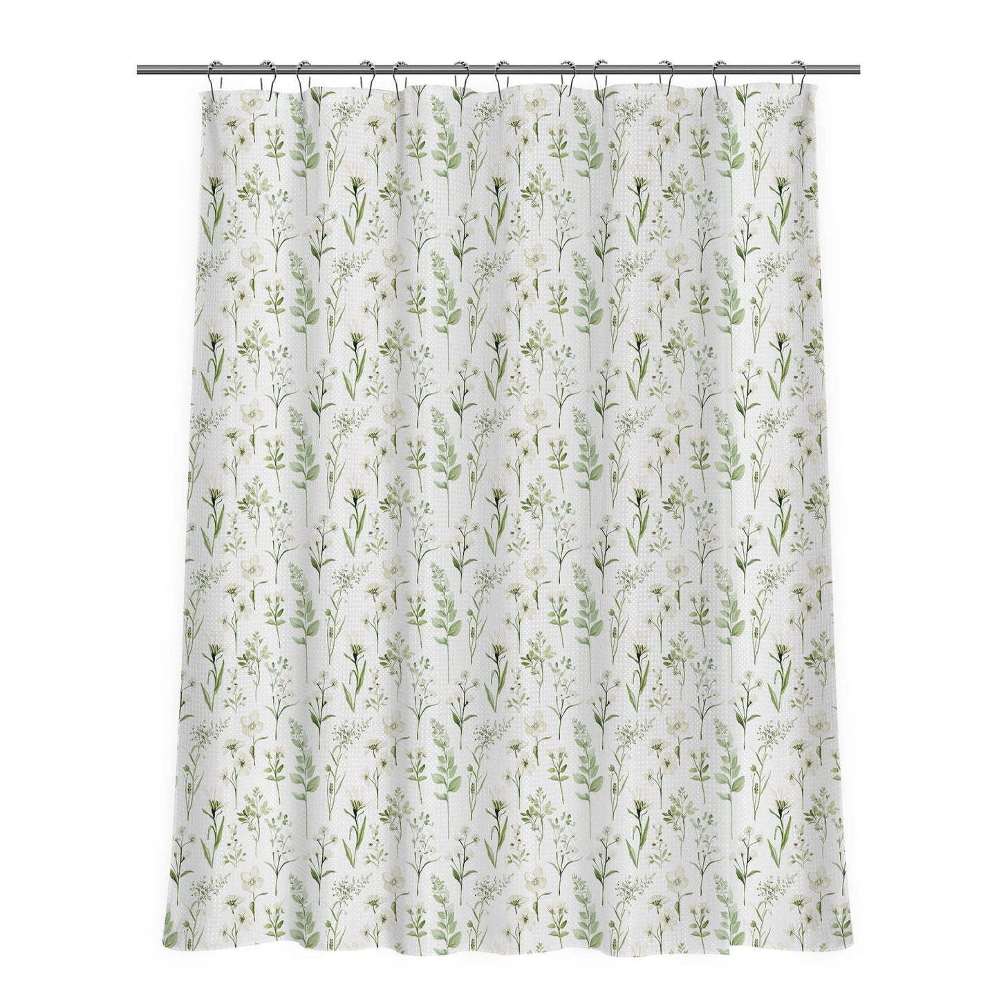 Floral Patterned Shower Curtain