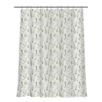 Floral Patterned Shower Curtain