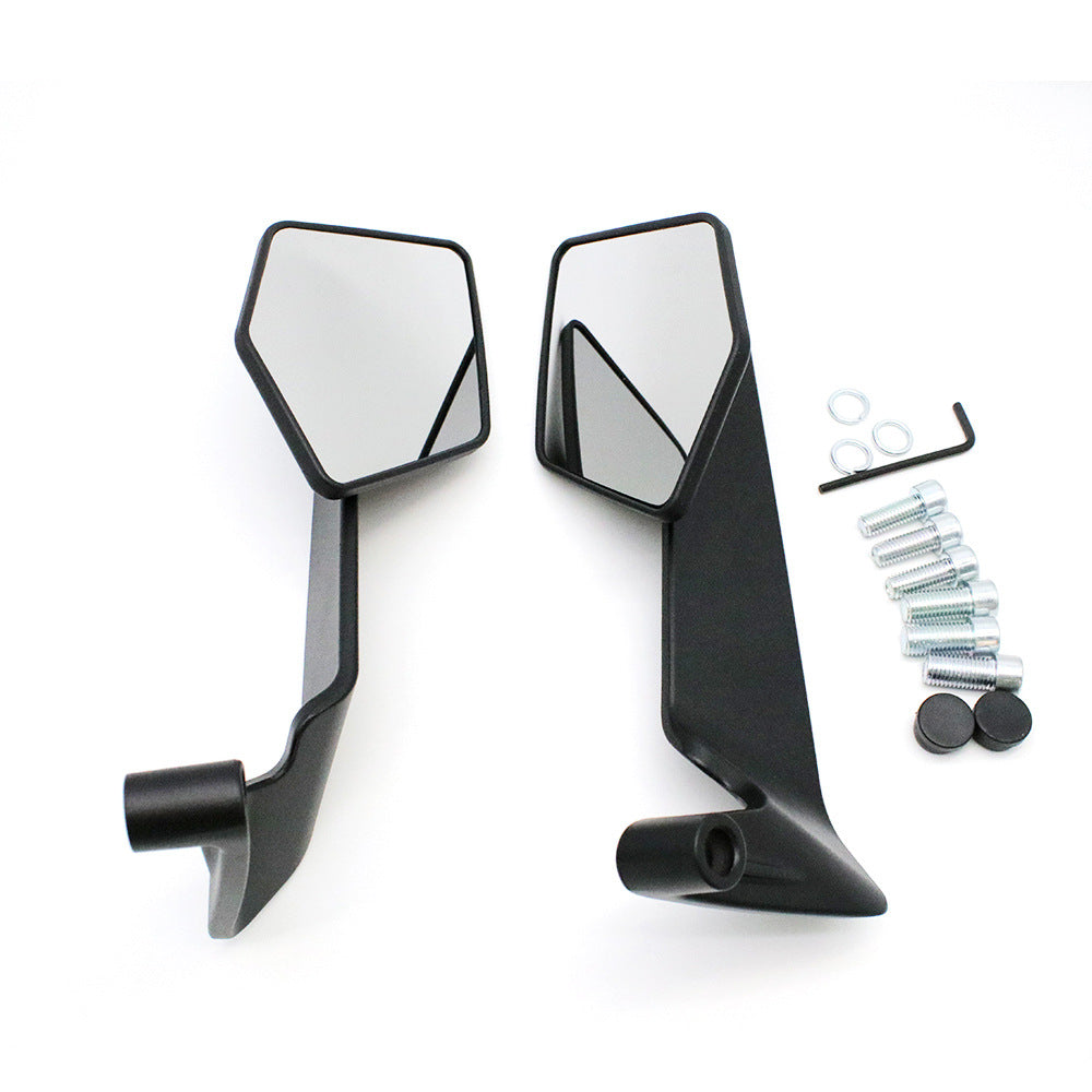 Motorcycle rearview mirror with modern, aerodynamic design Bowlift