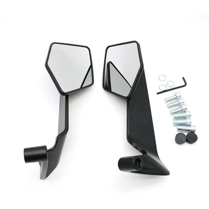 Motorcycle rearview mirror with modern, aerodynamic design Bowlift