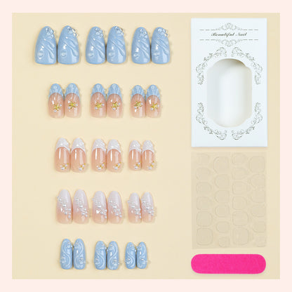 Luxurious Decorative Press-On Nail Art Set Acalora