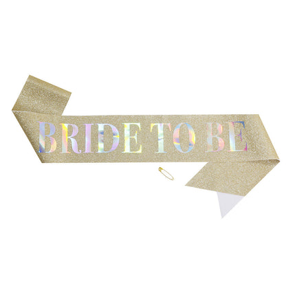 Ladies Glittering Bride Sash Kalsten