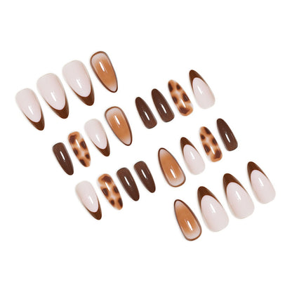 Artistic Stiletto Press-On Nail Set with Modern Design Acalora