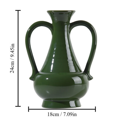Elegant Curved Ceramic Vase