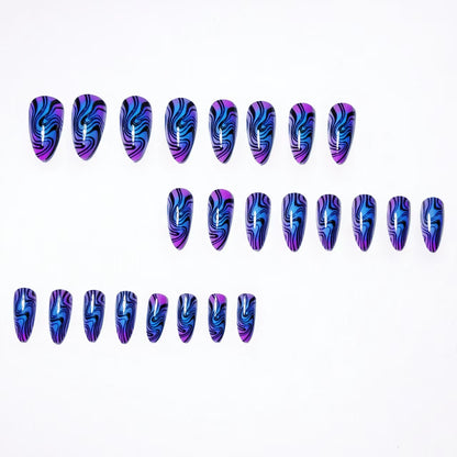 Artistic Marble Swirl Nail Art Acalora
