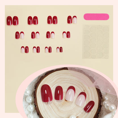 Premium Glossy Press-On Nail Art Set Acalora