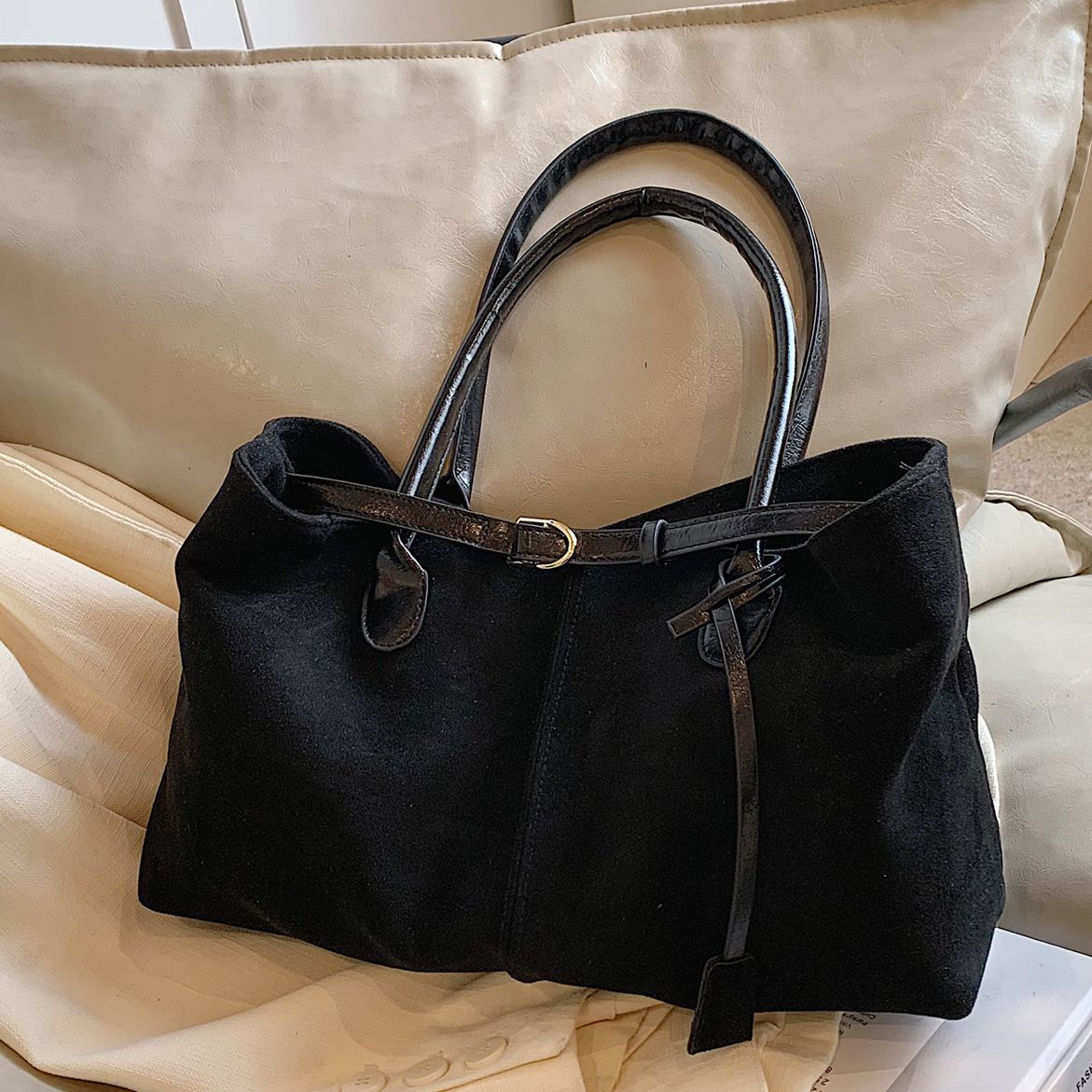 Suede Tote Bag Acalora