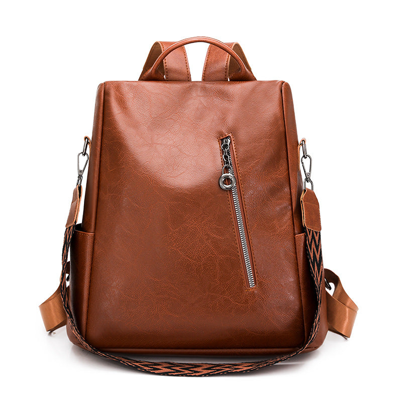 Elegant Faux Leather Backpack Acalora