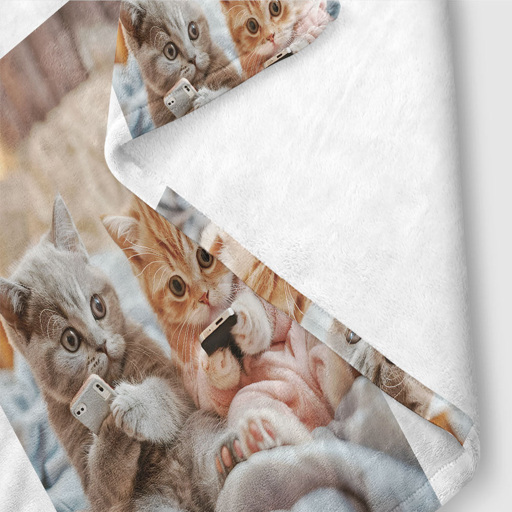 Unisex Music-Themed Fleece Blanket