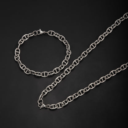 Elegant Interlinked Chain Jewelry Set Acalora