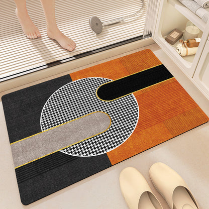 Abstract Pattern Non-Slip Bath Mat Acalora