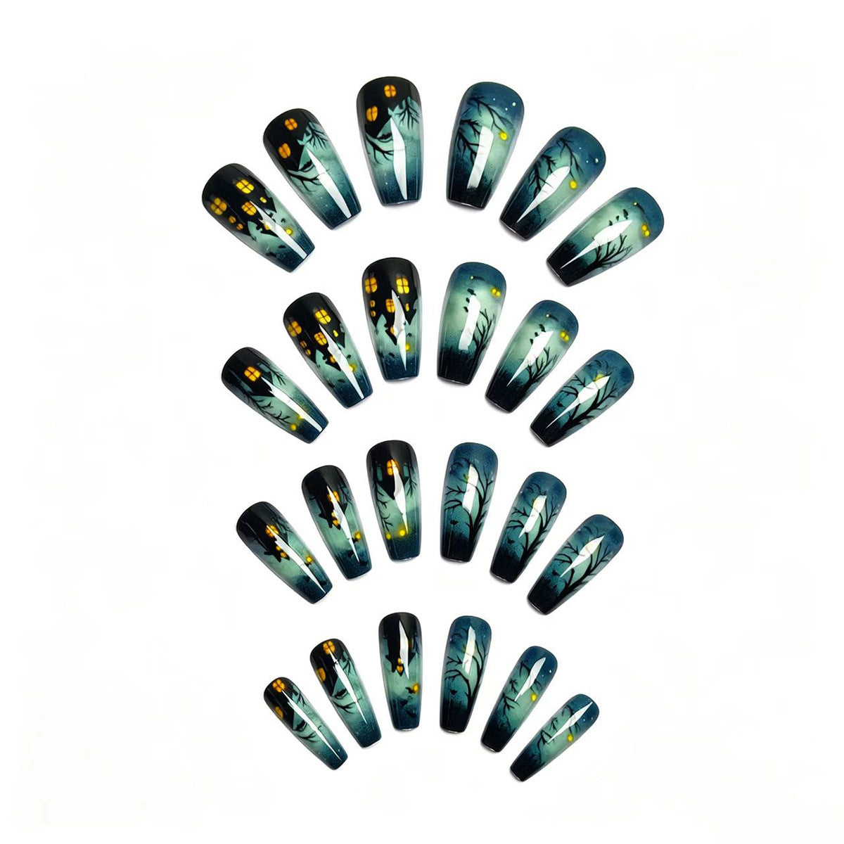 Halloween-Themed Nail Art Set Acalora
