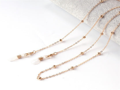 Silver Beaded Eyewear Chain Acalora