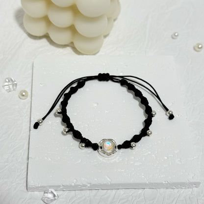 Adjustable Knot Bracelet with Gemstone Acalora
