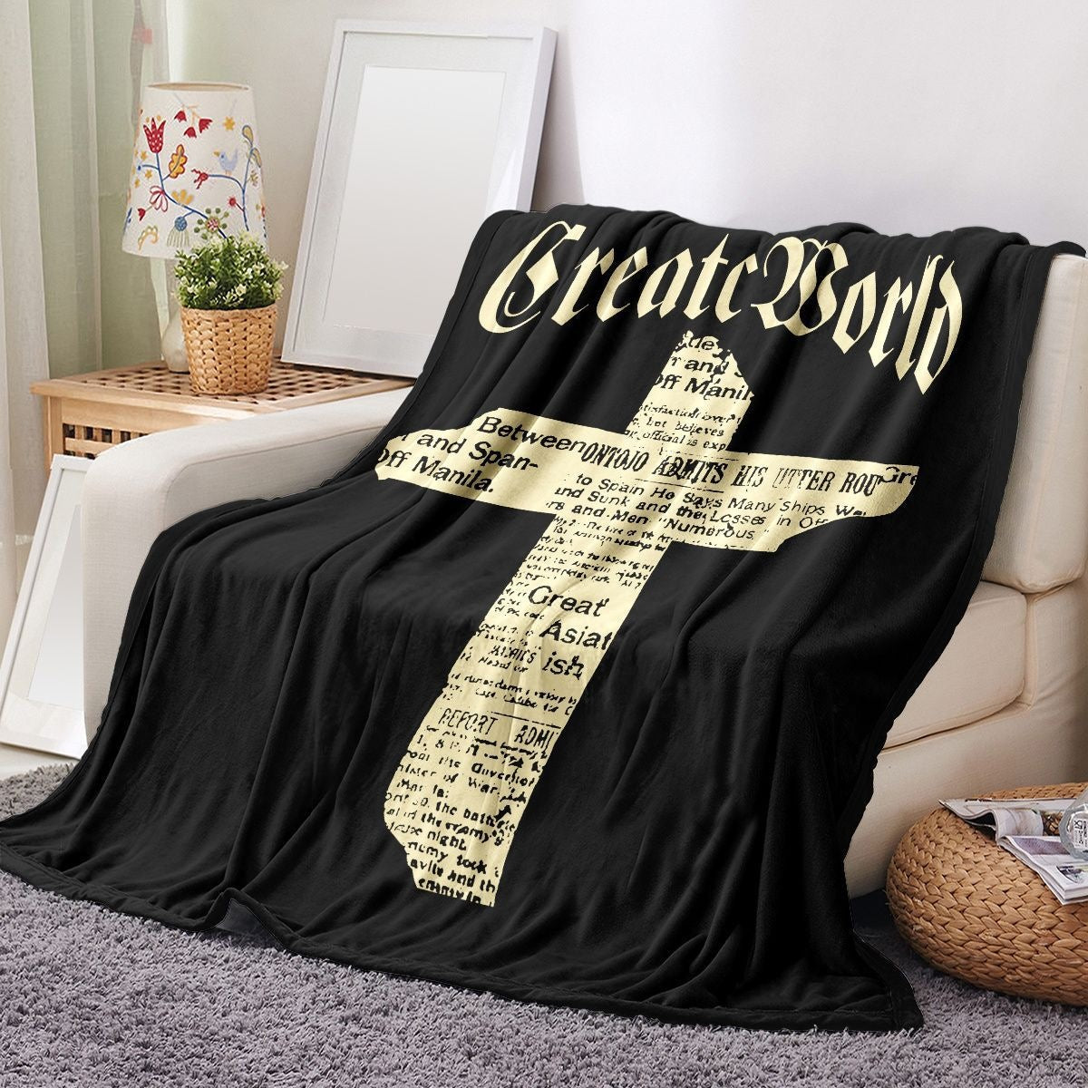 Graphic Novelty Fleece Blanket