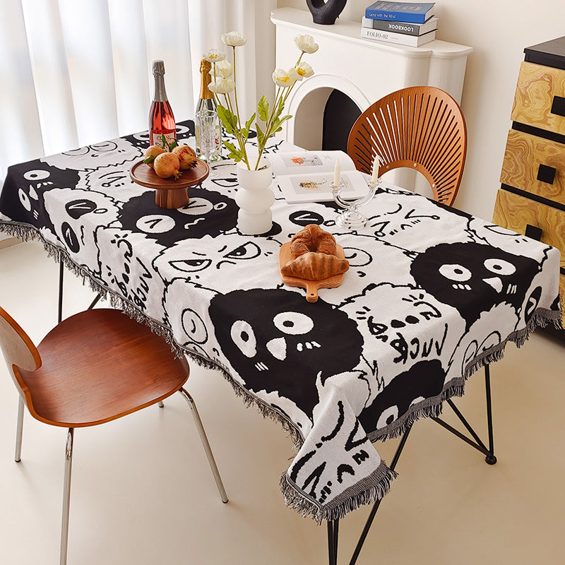 Artistic Cartoon-Inspired Tablecloth