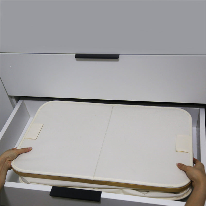 Laundry basket with lid and shelf table Acalora