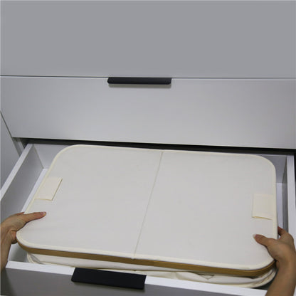 Laundry basket with lid and shelf table Acalora