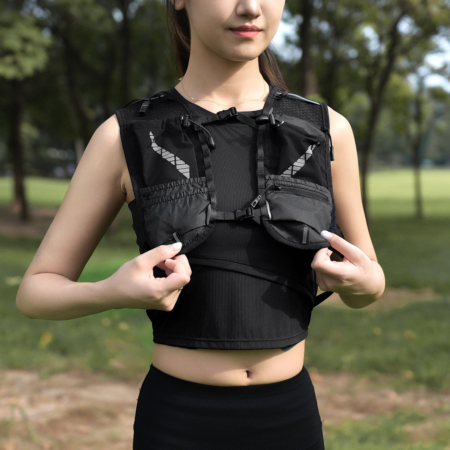 Hydration Pack with Adjustable Bladder System Acalora