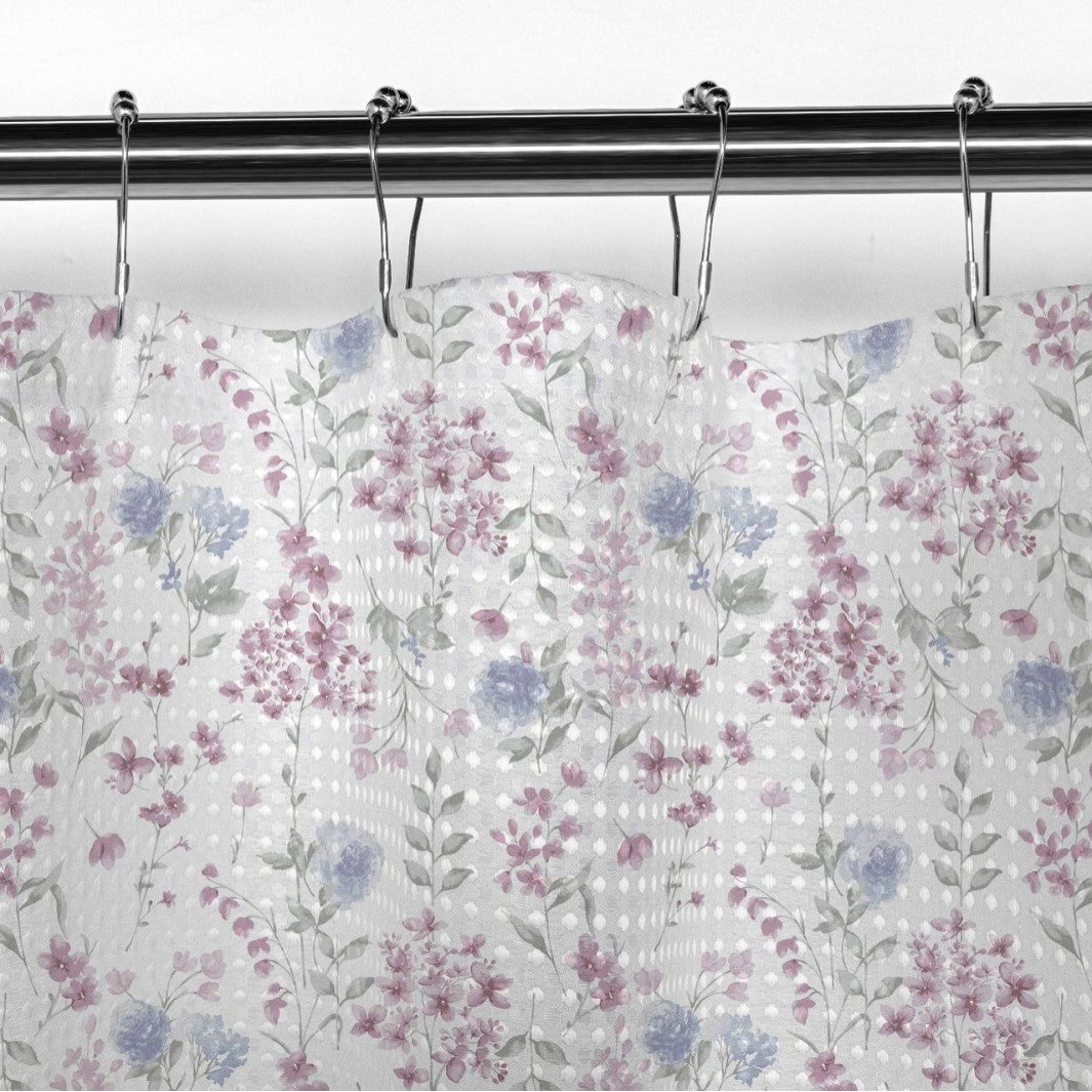 Floral Patterned Shower Curtain