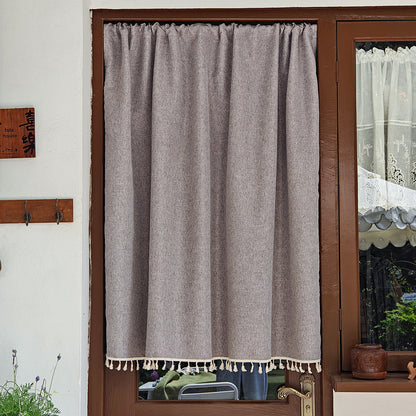 Elegant Textured Door Curtain