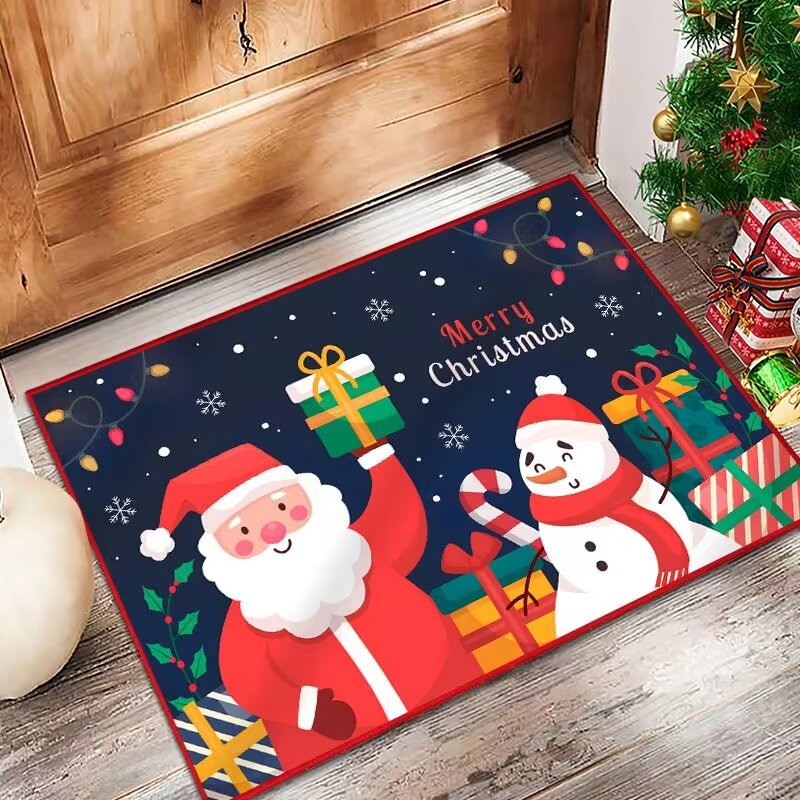 Festive Holiday Door Mat