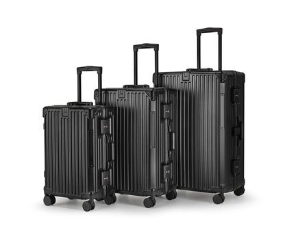 Unisex Aluminium Hard-shell Travel Luggage Set Brehn