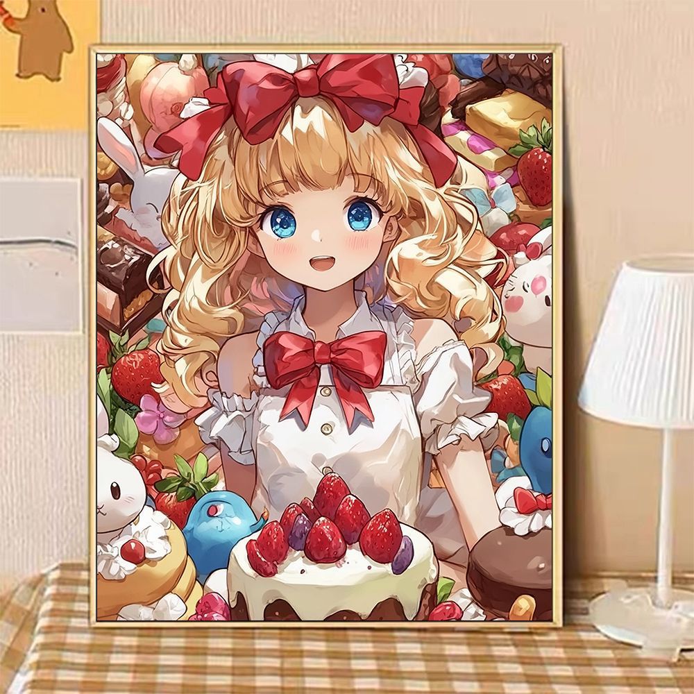 Whimsical Fantasy Dessert-Themed Canvas Art Print