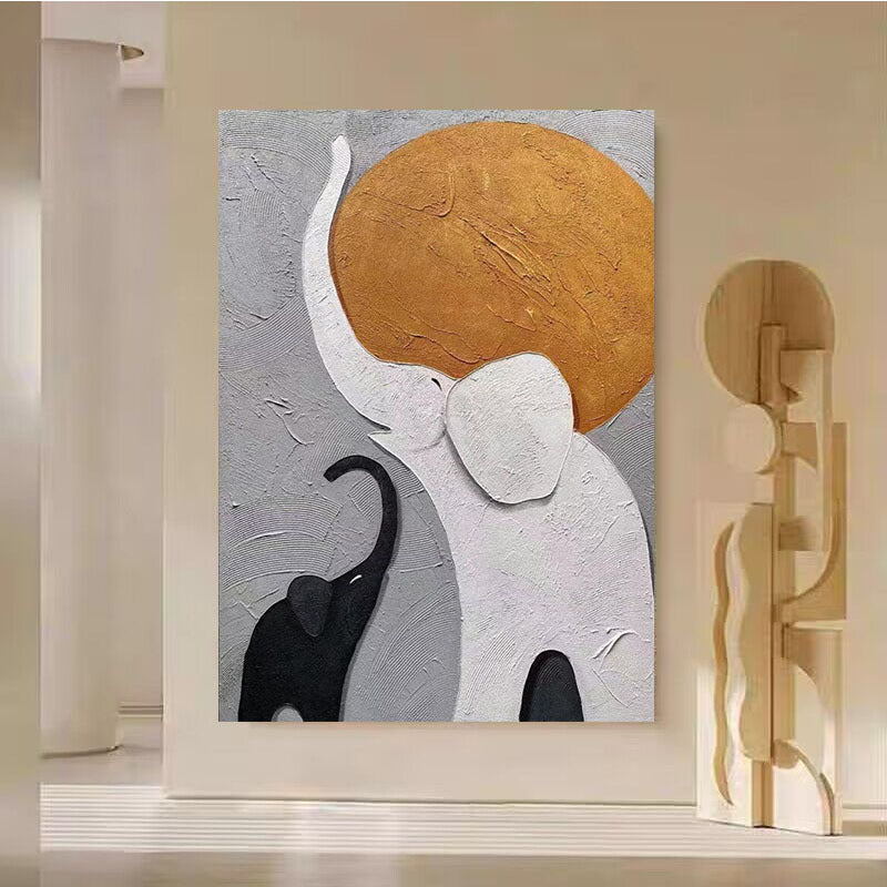 Textured Elephant Artwork