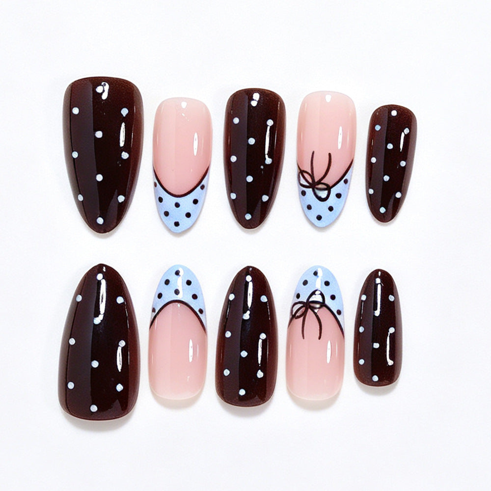 Playful Polka Dot Press-On Nail Set Acalora
