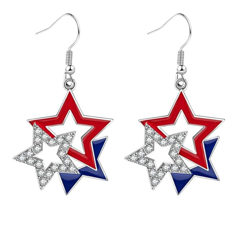 Women’s eye-catching drop earrings with flexible mesh, sequined trim, and hook closure Bowlift