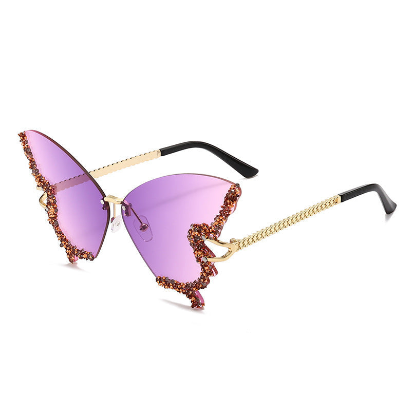 Women's extravagant sunglasses with sparkling butterfly design Kalsten
