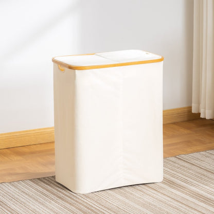 High-quality laundry basket with lid and handle Acalora