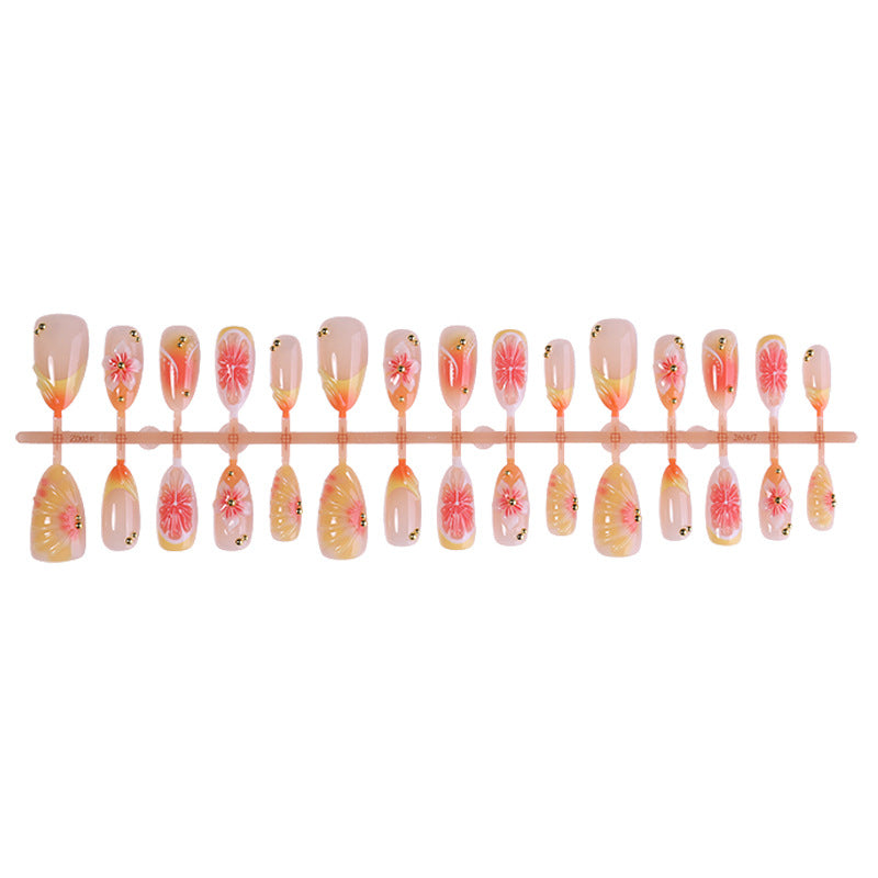 Decorative Floral Press-On Nail Set Acalora 1788495756