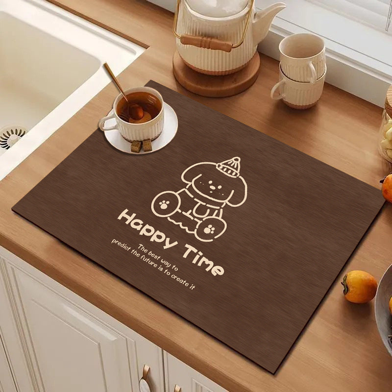Cute Cartoon Dog Kitchen Mat Acalora