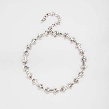 Intricate Textured Chain Bracelet Acalora