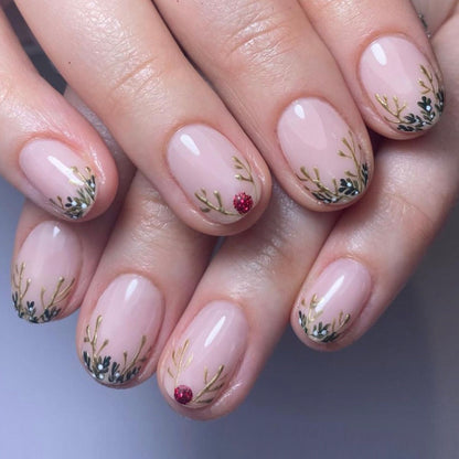 Elegant Stiletto Press-On Nail Set with Unique Design Acalora